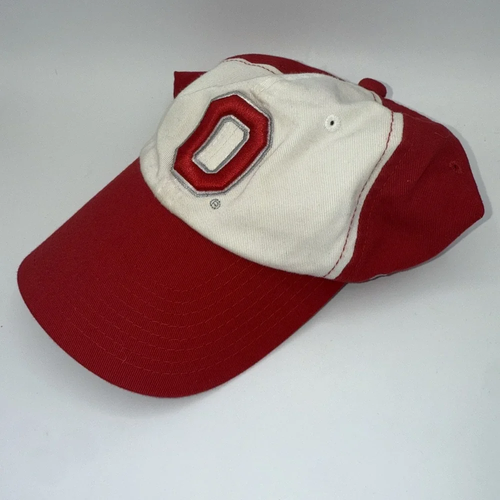 Ohio State Buckeyes Hat Cap Strap Back Red White Mens NCAA Football‎ Starter